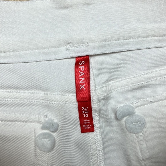 Spanx Stretch Twill Cropped Pant In Bright White, SIZE XL 1318 - Picture 6 of 9